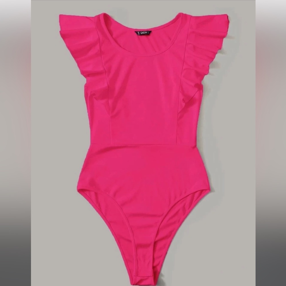 Hot pink shein body suit